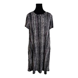 APT. 9 Swing Striped Dress, hidden pockets, Size Medium